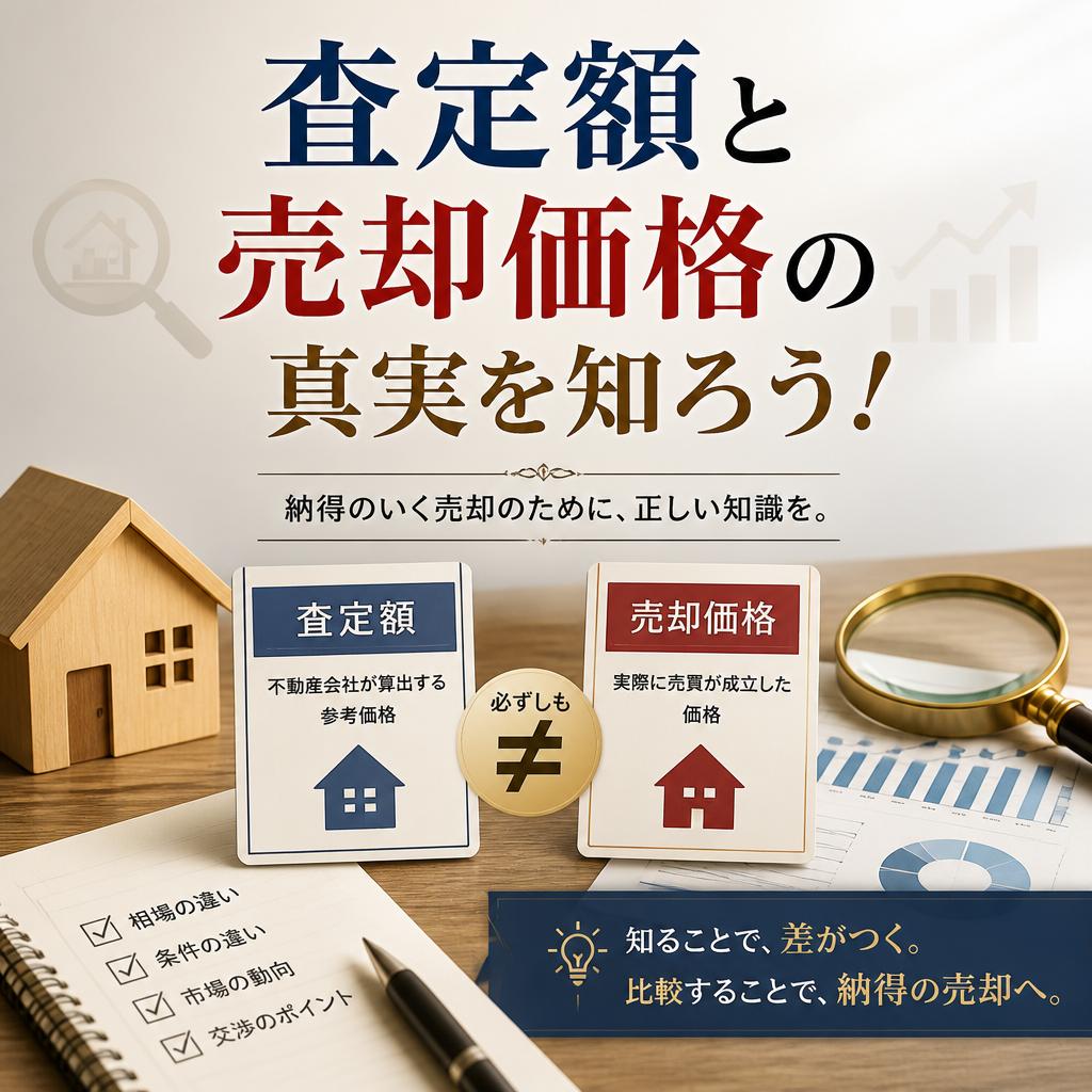 査定額と売却価格の真実を知ろう！