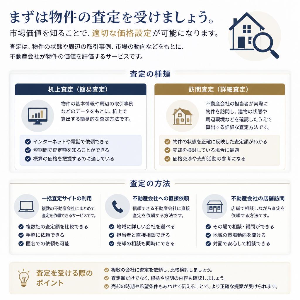 査定を受ける：市場価値を知る