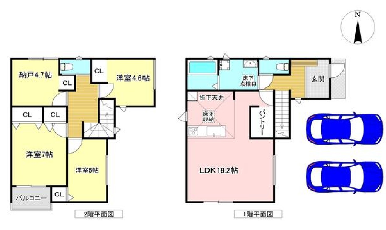 2号地の間取り図