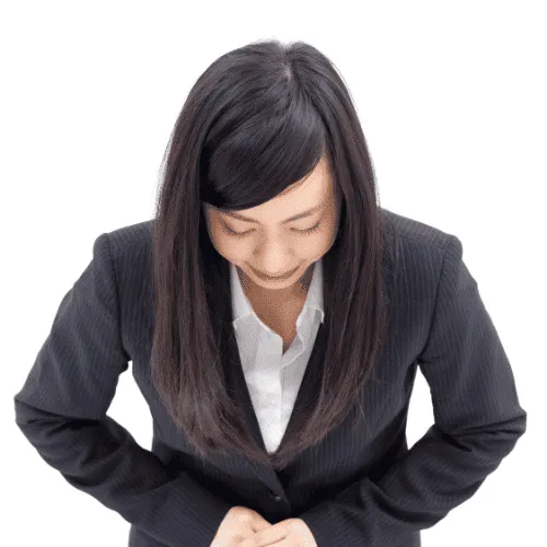 お辞儀①